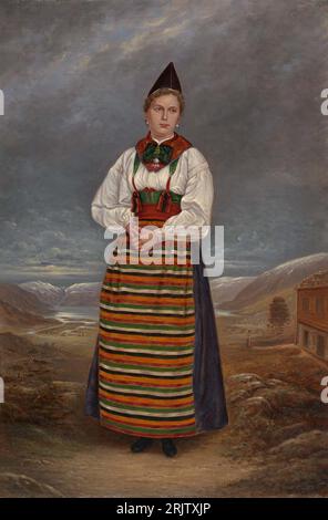 Schwedische Dame um 1893 von Antonio Zeno Shindler Stockfoto