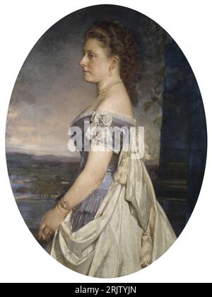 Prinzessin Beatrice (1857–1944), später Prinzessin Heinrich von Battenberg 1875 von Heinrich von Angeli Stockfoto