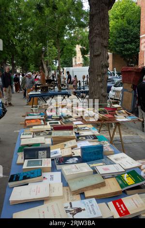 Flohmarkt Porte de Vanves. Paris. Frankreich, Europa. Stockfoto