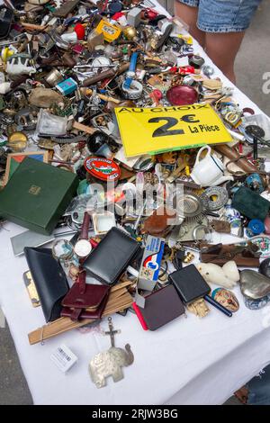 Flohmarkt Porte de Vanves. Paris. Frankreich, Europa. Stockfoto