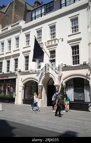 Sothebys New Bond Street London England Vereinigtes Königreich Stockfoto