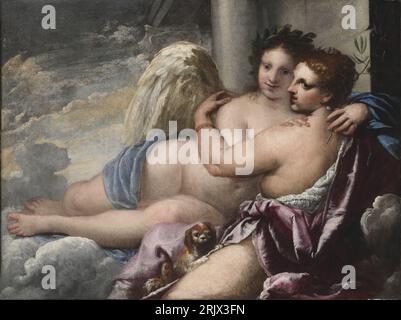 Allegorie der Tugend und der Treue zwischen 1655 und 1687 von Pietro Liberi Stockfoto