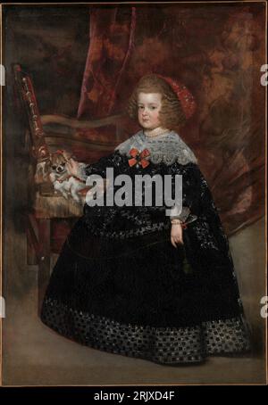 María Teresa (1638–1683), Infanta von Spanien um 1645 von Juan Bautista Martínez del Mazo Stockfoto