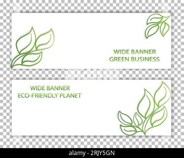 Satz einfacher Banner mit freiem Platz, Layout, Modell, MoCap, Vorlage für den Verkauf und Werbung mit Platz für Text, Kopierbereich. Konstruktionselemente Stock Vektor