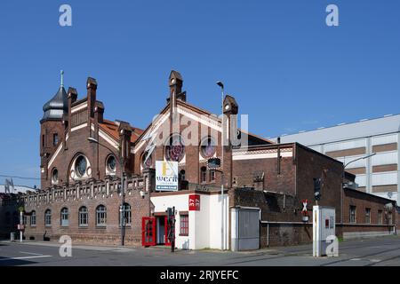 cologne, germany august 21 2023: historic building of the entertainment hall E-Werk in the style of historicism in the district muelheim of cologne Stock Photo