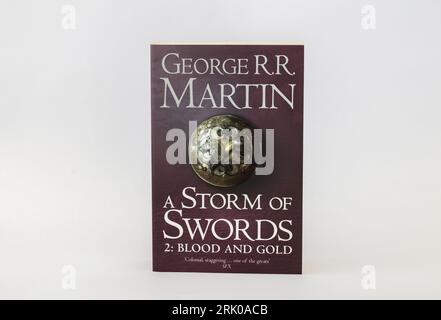 Brisbane, Australien - 21. August 2023: Game Of Thrones Books. Eine Song of Ice and Fire Serie von Fantasy-Romanen von George R. Martin Stockfoto