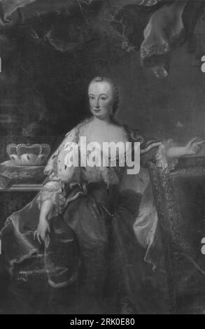 Elisabeth Auguste von Bayern (Kopie nach) 18th century by Johann Georg Ziesenis Stock Photo