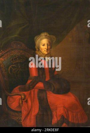 Prinzessin Philippine Charlotte von Preußen, Herzogin von Braunschweig-Wolfenbüttel (1716–1801) um 1760 von Johann Georg Ziesenis Stockfoto