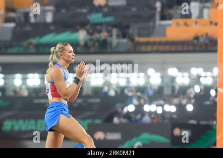 Budapest, Hungary. 23rd Aug, 2023. Amalie Svabikova (Czechia) during the pole vault final during the world athletics championships 2023 at the National Athletics Centre, in Budapest, Hungary. (Sven Beyrich/SPP) Credit: SPP Sport Press Photo. /Alamy Live News Credit: SPP Sport Press Photo. /Alamy Live News Stock Photo