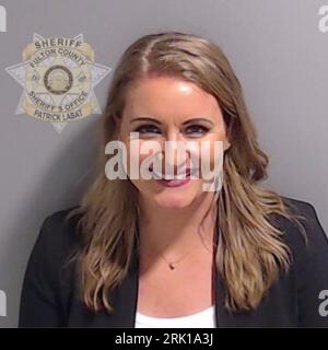 Atlanta, Georgia, USA. 23rd Aug, 2023. Lawyer JENNA ELLIS in a Fulton County Jail booking photo made available by the Fulton County Sheriff's Office. Ellis has been indicted by a Fulton County Grand Jury for 2020 election interference in Georgia. (Credit Image: © Fulton County Sheriffâ's Office via ZUMA Press) EDITORIAL USAGE ONLY! Not for Commercial USAGE! Stock Photo