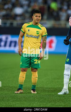 Rio, Brazil - august 23, 2023, Fernandez player in match between Botafogo (BRA) vs Deportivo Defensa y Justicia (ARG) by Sudamerica Cup, quarter round Stock Photo