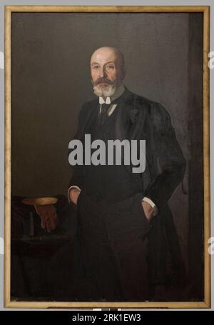 Portrait of Roman Narkiewicz-Jodko 1912 by Stanisław Lentz Stock Photo