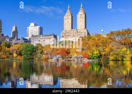 Central Park im Herbst in New York City. Stockfoto