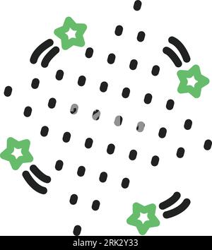 Symbol mit Punkten. Geeignet für mobile Anwendungen. Stock Vektor