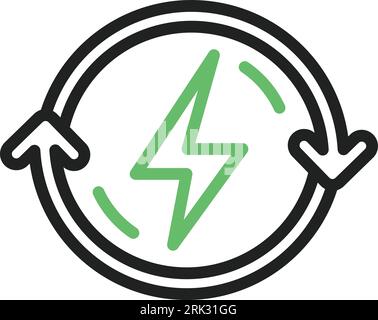 Bild Des Symbols Für Energieeffizienz. Stock Vektor