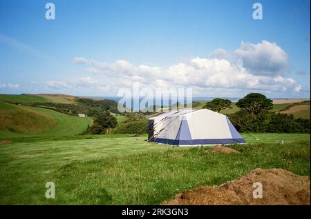 Karrageen Holiday Park, Hope Cove, South Devon, England, Vereinigtes Königreich. Stockfoto