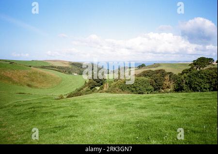 Karrageen Holiday Park, Hope Cove, South Devon, England, Vereinigtes Königreich. Stockfoto