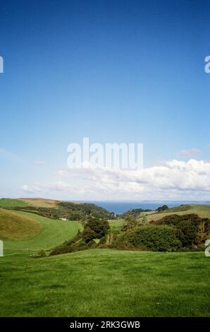 Karrageen Holiday Park, Hope Cove, South Devon, England, Vereinigtes Königreich. Stockfoto