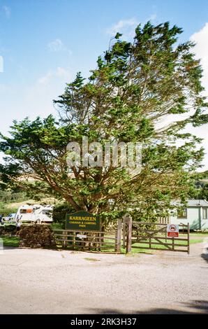 Karrageen Holiday Park, Hope Cove, South Devon, England, Vereinigtes Königreich. Stockfoto