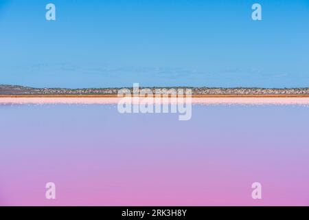 Hutt Lagoon (Pink Lake) in Port Gregory, Western Australia. Stockfoto