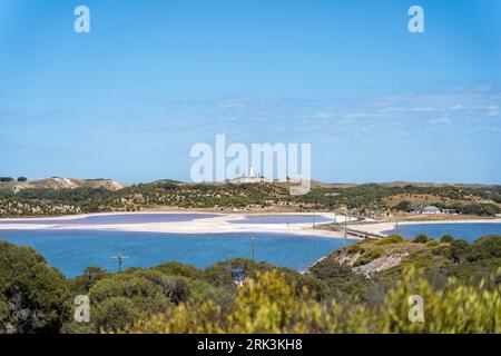 Salzseen auf Rottnest Island Stockfoto