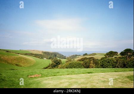 Karrageen Holiday Park, Hope Cove, South Devon, England, Vereinigtes Königreich. Stockfoto