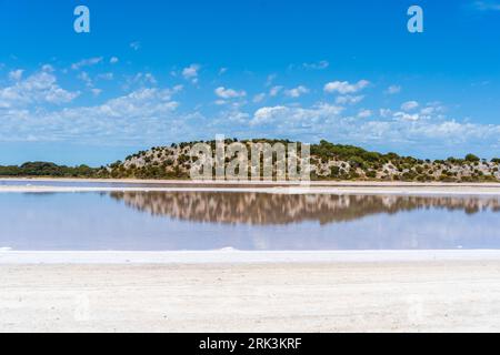 Salzseen auf Rottnest Island Stockfoto