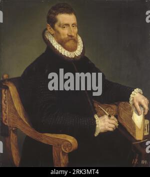 Portrait of a Man between 1545 and 1581 by Frans Pourbus the Elder Stock Photo