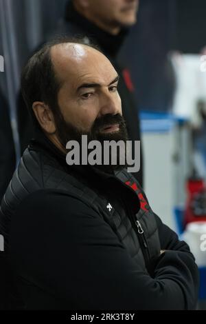 Cergy Pontoise, Frankreich, 22 août 2023, Aren'Ice, Match de préparation de Saison à la ligue Magnus, Jokers de Cergy vs Gothiques d'Amiens, A Chaoui, P2M. Stockfoto