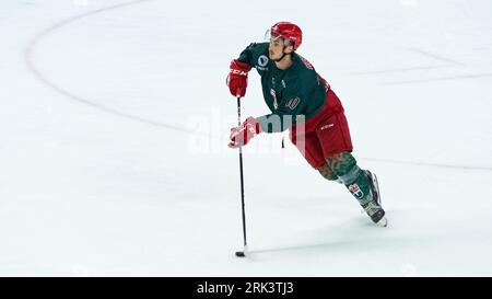 Cergy Pontoise, Frankreich, 22 août 2023, Aren'Ice, Match de préparation de Saison à la ligue Magnus, Jokers de Cergy vs Gothiques d'Amiens, A Chaoui, P2M. Stockfoto