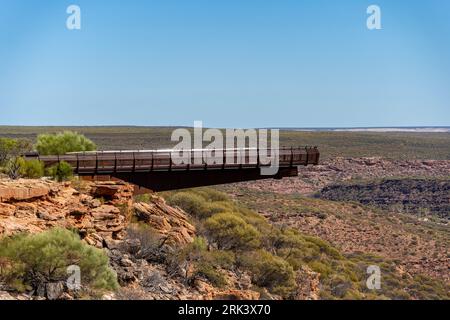 Kalbarri Skywalk im Kalbarri Nationalpark Stockfoto