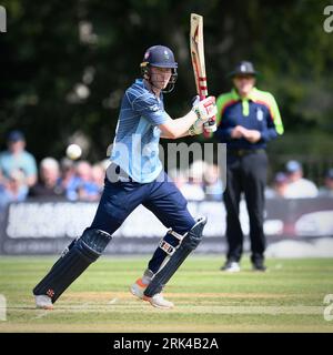 Radlett CC, 22nd August, 2023. Matthew Revis The Metro Bank One Day Cup - Middlesex vs Yorkshire Vikings Stock Photo