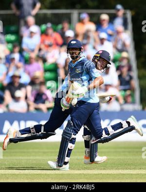 Radlett CC, 22. August 2023. Shan Masood The Metro Bank One Day Cup - Middlesex vs Yorkshire Vikings Stockfoto