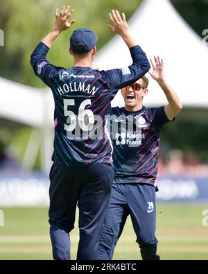 Radlett CC, 22. August 2023. Der Metro Bank One Day Cup - Middlesex vs Yorkshire Vikings Stockfoto