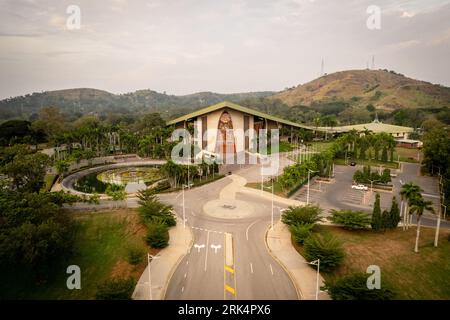 An aerial view of the Parliament House in Papua New Guinea Stock Photo