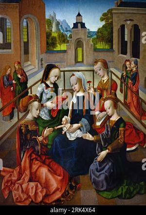 Master of the Virgo Inter Virgines the Virgin and Child with St. Catherine, Cecilia, Barbara and Ursula Northern Netherlands 1495 - 1500 Dutch, the Netherlands, Stockfoto