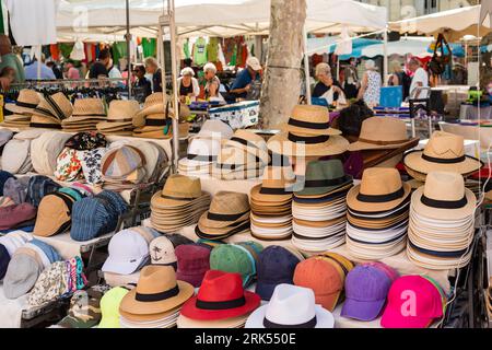 Outdoor Market, Meze, Herault, Occitanie, Frankreich Stockfoto