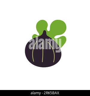 Abb. von Hand gezeichnet. Abstrakte Form Frucht Inspiration. Vektorillustration, flache Ausführung Stock Vektor