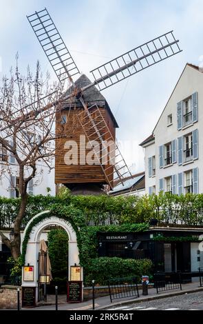 Le Moulin de la Galette Restaurant, Montmartre, Paris Stockfoto