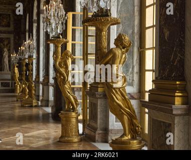 Schloss von Versailles, Spiegelsaal Stockfoto