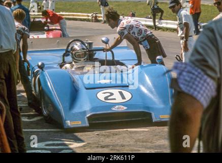 1970 Watkins Glen Can-am, Bob Bondurant; Smith-Oeser Racing; Lola T160 Chevrolet; Start 19. fertig; 14 Stockfoto