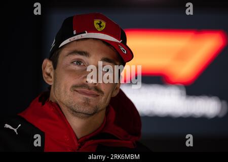 Zandvoort, Niederlande. August 2023. Charles Leclerc (MON) Ferrari. 24.08.2023. Formel-1-Weltmeisterschaft, Rd 14, Großer Preis Der Niederlande, Zandvoort, Niederlande, Vorbereitungstag. Auf dem Foto sollte Folgendes stehen: XPB/Press Association Images. Quelle: XPB Images Ltd/Alamy Live News Stockfoto