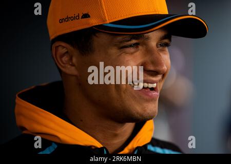 Zandvoort, Niederlande. August 2023. Lando Norris (GBR) McLaren. 24.08.2023. Formel-1-Weltmeisterschaft, Rd 14, Großer Preis Der Niederlande, Zandvoort, Niederlande, Vorbereitungstag. Auf dem Foto sollte Folgendes stehen: XPB/Press Association Images. Quelle: XPB Images Ltd/Alamy Live News Stockfoto