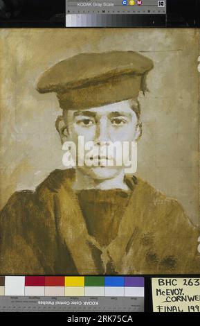 John Travers Cornwell, Boy 1st class (1900-16) circa 1918 by Ambrose McEvoy Stock Photo