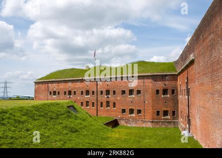 Fort Nelson das Royal Armouries Museum of Artillery, erbaut in den 1860er Jahren, eine der letzten großen Festungen, die jemals in Großbritannien gebaut wurden Stockfoto