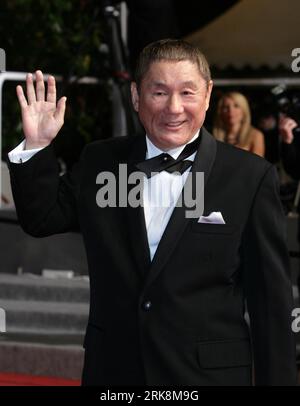 Bildnummer: 54055936  Datum: 17.05.2010  Copyright: imago/Xinhua (100517) -- CANNES, May 17, 2010 (Xinhua) -- Japanese director Takeshi Kitano attends the premiere of his film Outrage during the 63rd Cannes Film Festival in Cannes, France, May 17, 2010. (Xinhua/Xiao He) (gxr) (4)FRANCE-CANNES-OUTRAGE PUBLICATIONxNOTxINxCHN Entertainment Kultur People Film 63 Internationale Filmfestspiele Cannes Filmfestival premiumd xint kbdig xcb 2010 hoch  o00 Autoreiji    Bildnummer 54055936 Date 17 05 2010 Copyright Imago XINHUA  Cannes May 17 2010 XINHUA Japanese Director Takeshi Kitano Attends The Premie Stock Photo