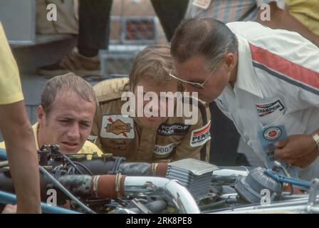 Mark Donohue, Roger Penske Enterprises; Inc.; Porsche 917/30 TC; Started 1st; fertig 1., 1973 Watkins Glen Can-am Stockfoto