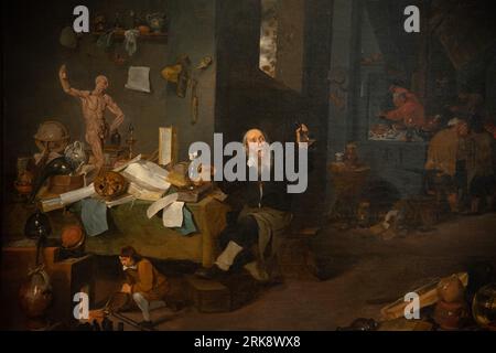 The Alchemist 17th century by Mattheus van Helmont Stock Photo