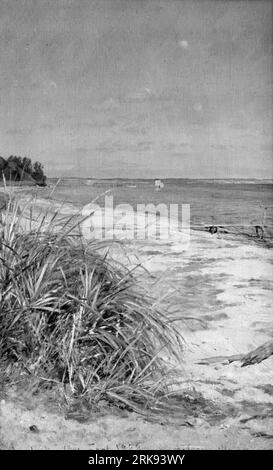 Die Küste von Vedbæk, nördlich von Kopenhagen von August Jerndorff Stockfoto