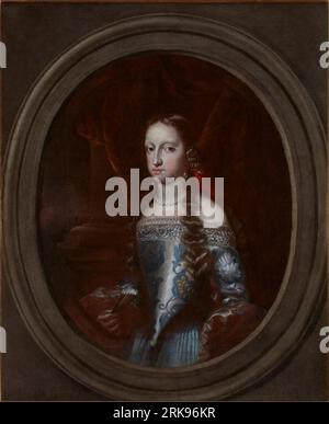 Portrait of Maria Anna of Neuburg 1690 by Jan van Kessel the Younger Stock Photo